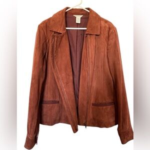 Women's Suede Jacket in Rich Brown